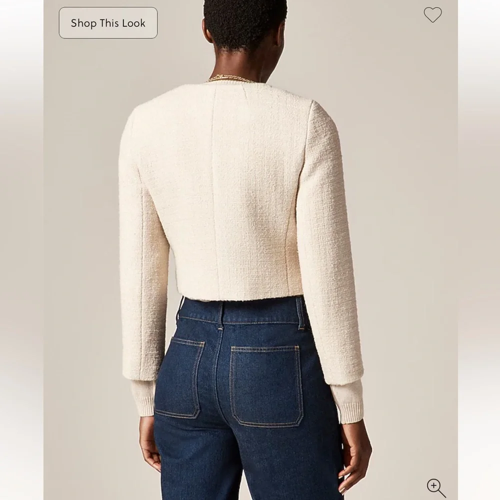 J.Crew Bridgette lady jacket in tweed in Natural - Picture 3 of 10